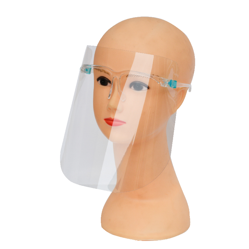 Transparante beschermende gezichtsmasker tegen spatten Doorzichtige bril met volledig gelaatsscherm