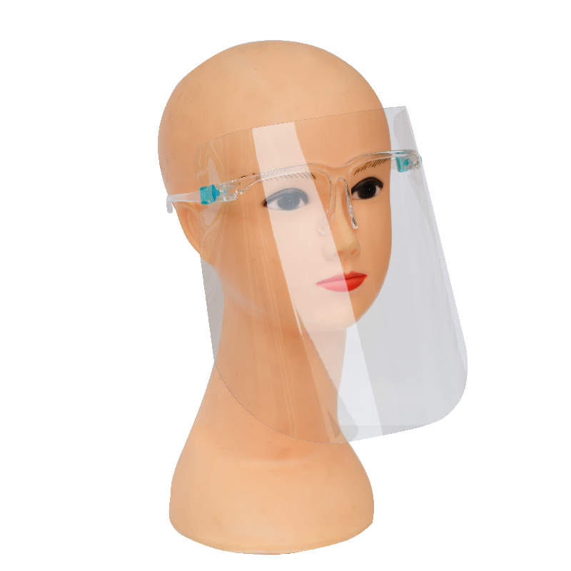 Transparante beschermende gezichtsmasker tegen spatten Doorzichtige bril met volledig gelaatsscherm