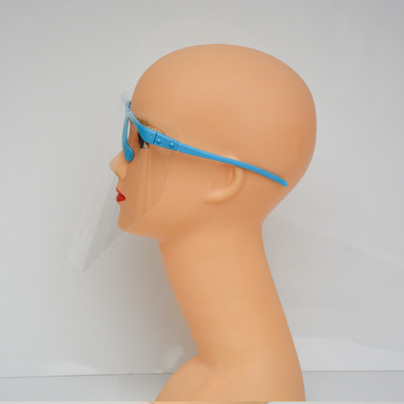 Wegwerpveiligheid Beschermende transparante anti-olie Faceshield Gezichtsscherm met bril