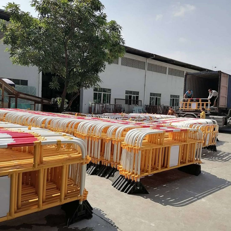 2 meter plastic hek pvc verkeersveiligheid barrière voetgangers dranghekken kosten vangrail barrières voor mensen veiligheid