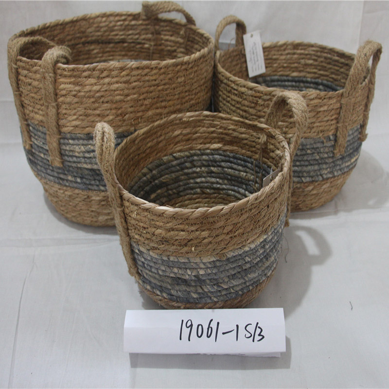 Classic Design Custom Color Small Plastic Rattan Basket Opslag