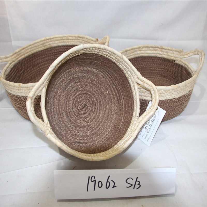 Classic Design Custom Color Small Plastic Rattan Basket Opslag