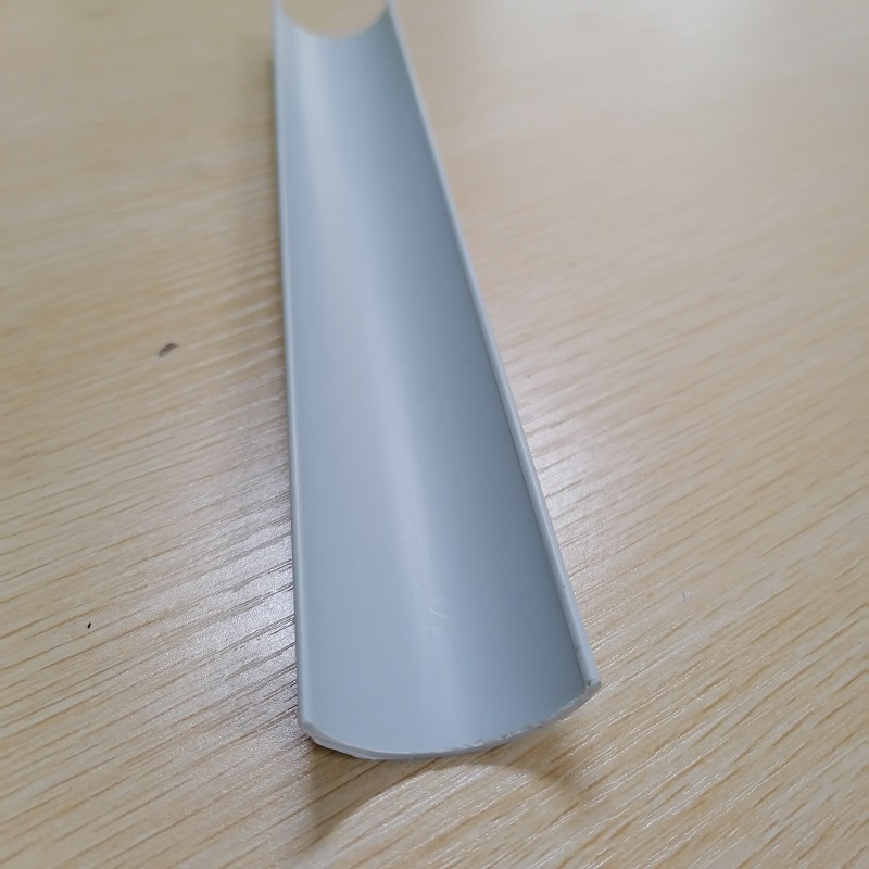 PVC C-kanaal halve cirkel PVC buisstrip PVC geëxtrudeerd profiel voor randbescherming