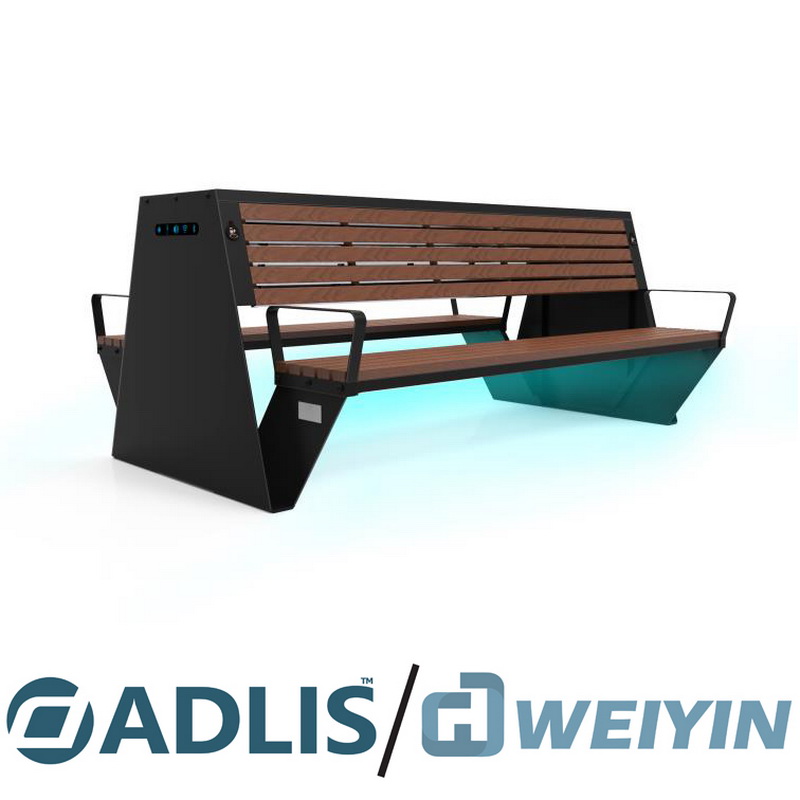 Draadloze oplader Smart Wifi Multifunctionele hoogwaardige buiten Smart Solar Bench