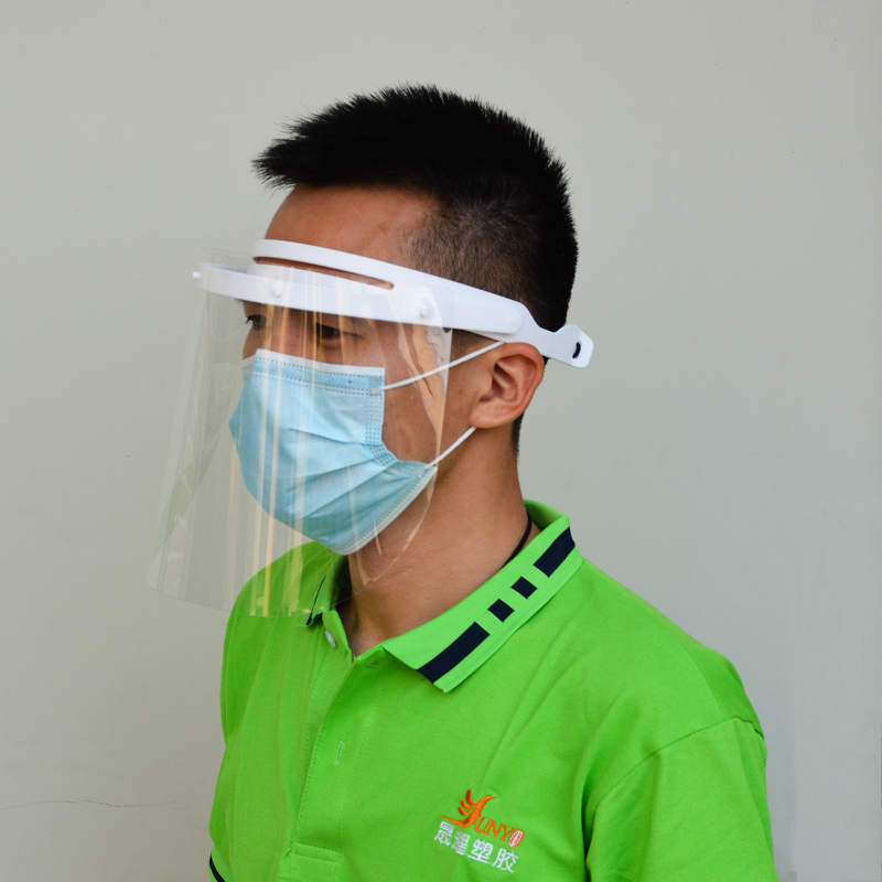 Fabrikant verstelbaar anti-condens veiligheidsgelaatsscherm Gelaatsscherm Plastic volledige bescherming gezichtsvizier
