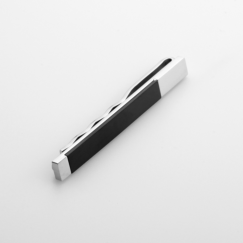 Groothandel heren roestvrijstalen tweekleurige dasclips