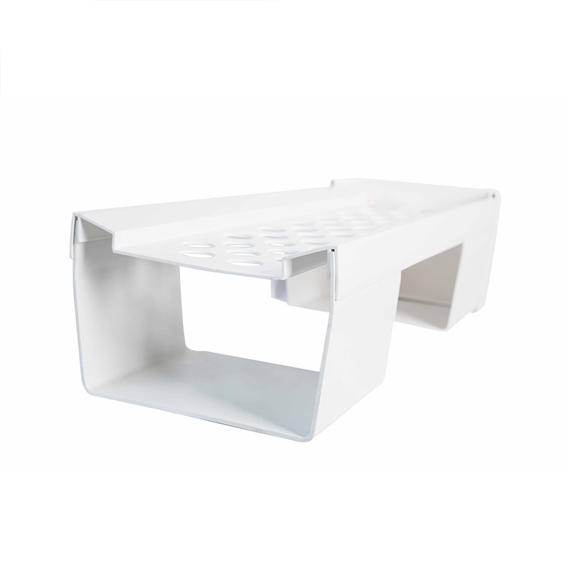 Aangepaste PVC plastic profiel extrusie vierkante buis voor watervallen gordijn trog van PVC plastic water gordijn rand groef