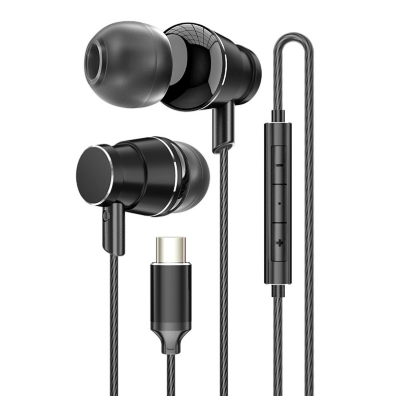HIFI In-ear Super Stereo Sound Oortelefoon Headset Type C Bedrade Koptelefoon Voor Huawei Xiao Samsung