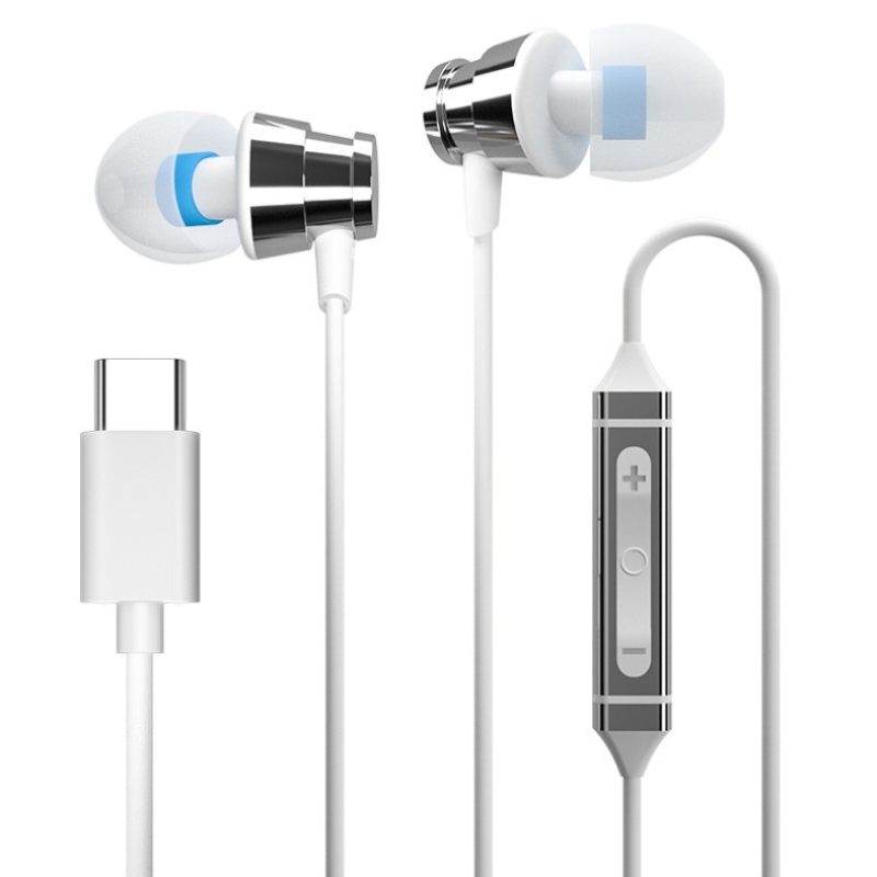 HIFI In-ear Super Stereo Sound Oortelefoon Headset Type C Bedrade Koptelefoon Voor Huawei Xiao Samsung