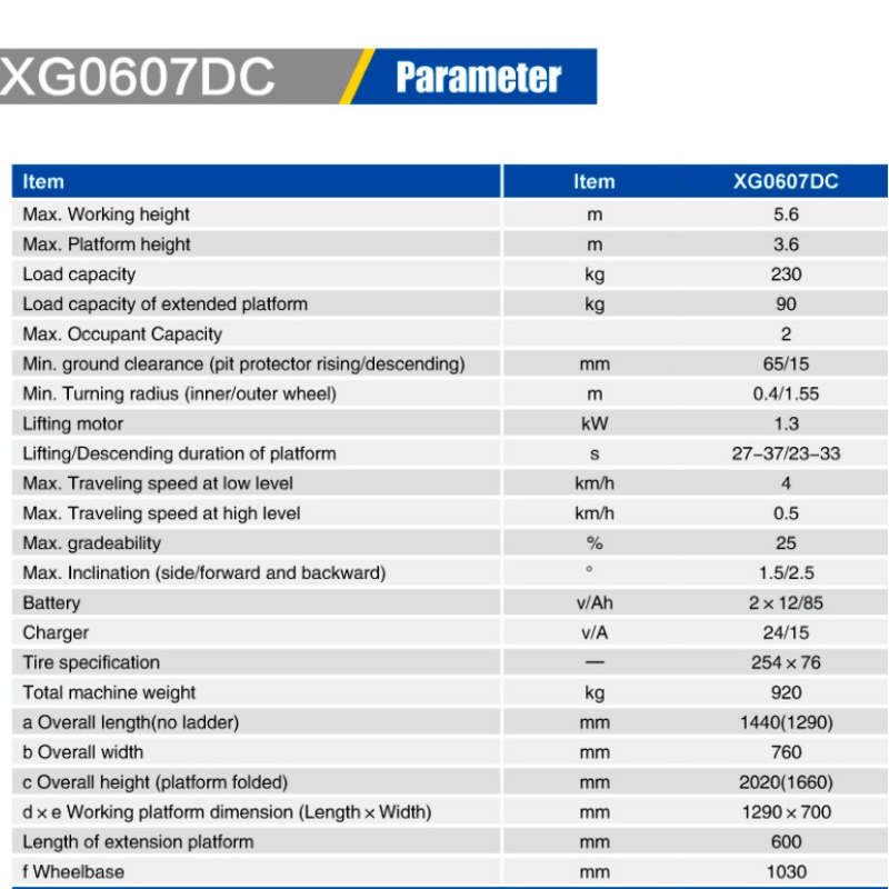 SCHAARLIFTEN XG0607DC
