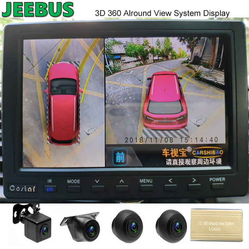 Avondmaal HD Nachtzicht Waterdicht 3D 360 graden Surround Bird View Monitor-systeem voor universeel