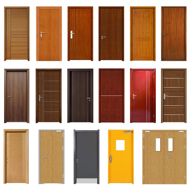 Nieuwe instellingen Fineer enkele deuren Branddeur voor hotel Ziekenhuis School Goedkope 1.5 Rated Ul Hotel Wood Factory Price Fire Door Aangepaste hoteldeuren