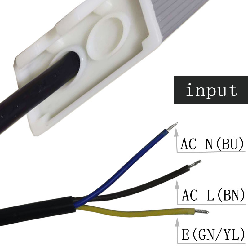 12V 36W Waterproof gereguleerde spanning van kunststof geleide voeding