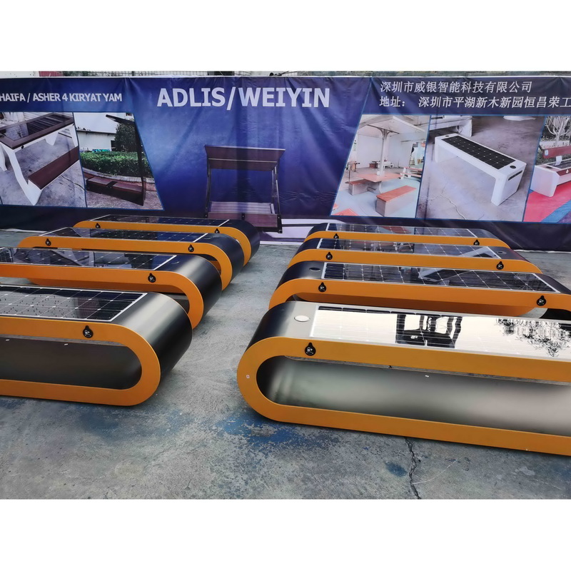 Functie Muliti Draadloze led Strip Lichtkwaliteit Materiaal Solar Smart Bench