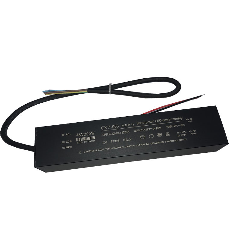 48V 200W Waterbestendige led Energievoorziening lage temperatuur en waterdichte testen.