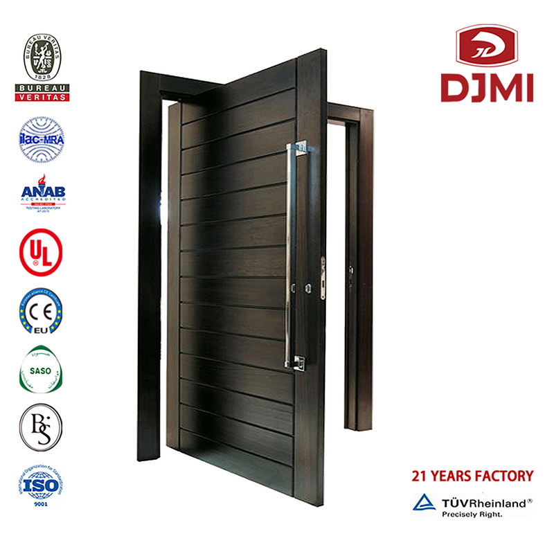 Chinese fabriek Heshan Doors Frankrijk Teakwood Wood Hout Dubbele Ingang Deur Hoge Kwaliteit Foshan France Vaste Hout Pivot Deuren Houten Ingang Deur Goedkope Villa Steel Exterior Hout Hoofdingang Hout Deur Design