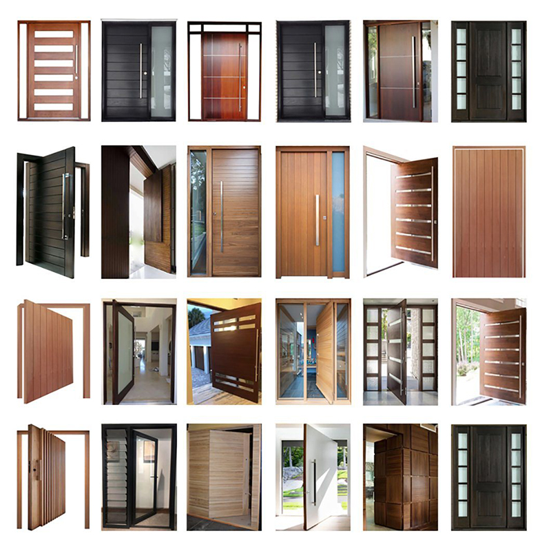 High Quality Pivot Teak Main Modern Designs Front Mahogany Double Entrance Wood Deur Cheap Main Carving Design Solid Double Doors Entrance Home Deur Hout Aangepaste schuif Hoofdstuk met glas en Hout Deur Ingang Dubbel Hout Hout Deur