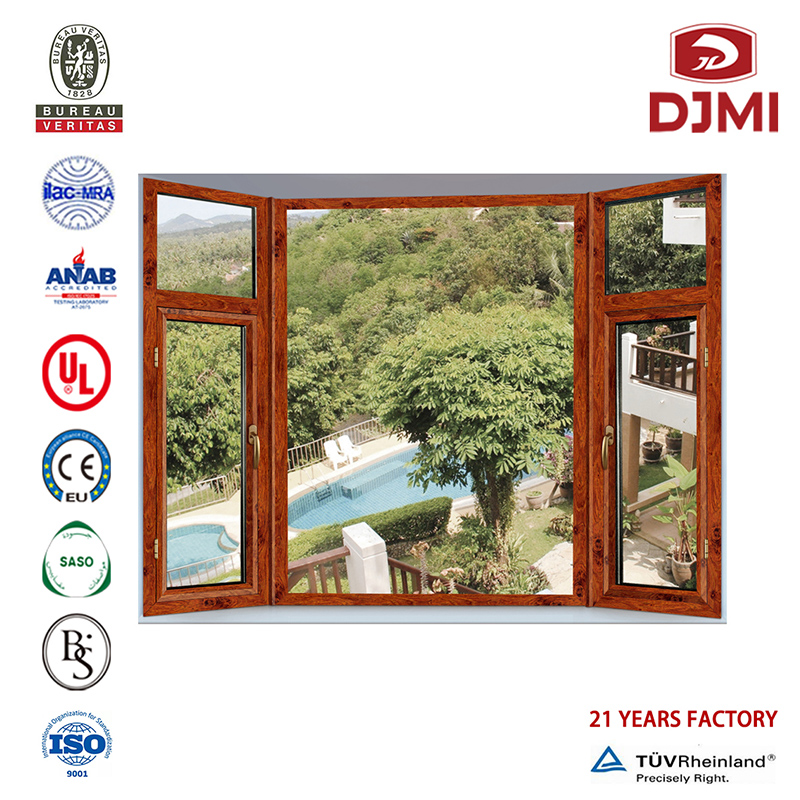 Aluminium Tilt Open Window Professional Waterproof Frans Blind Inside Double Glass Venster Casement Windo For UK Italian Style Windows New Design French Style Blind Inside Double Glass Water and Sound Insulation Window China Manufacturering