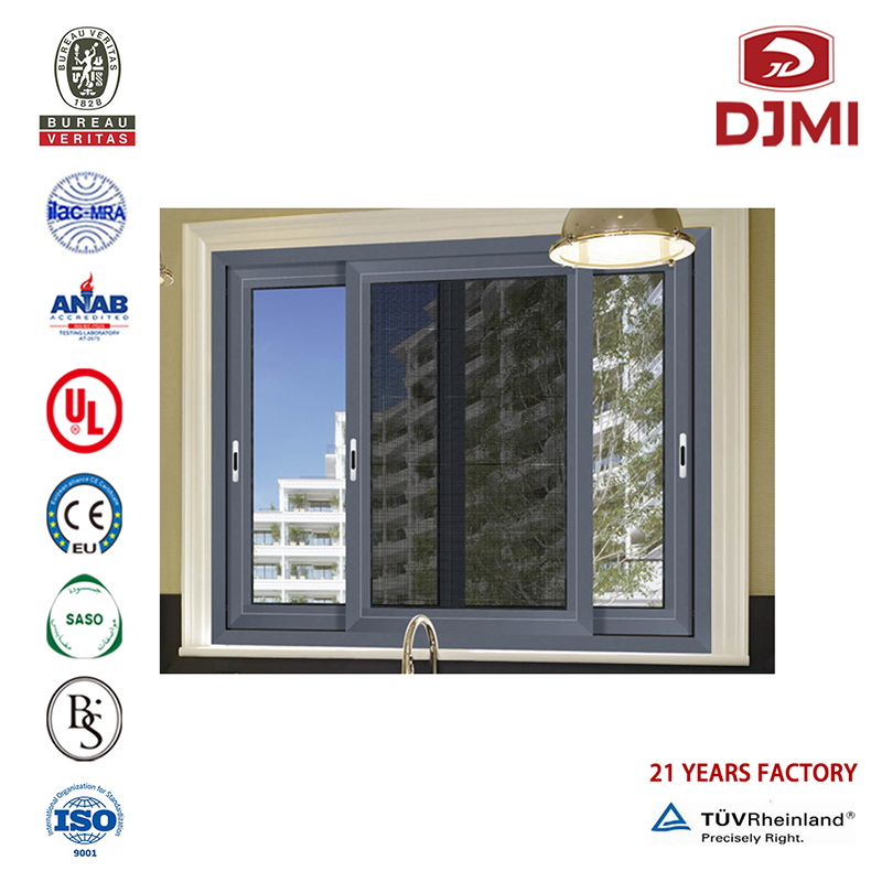 Multifunctioneel Met Fiber Mosquito Net Low-E Glass Sliding Window Aluminium Professional Fixed Manufacturering Glass Sliding Window Vastgesteld klein voor Ventilatie Sliding Window