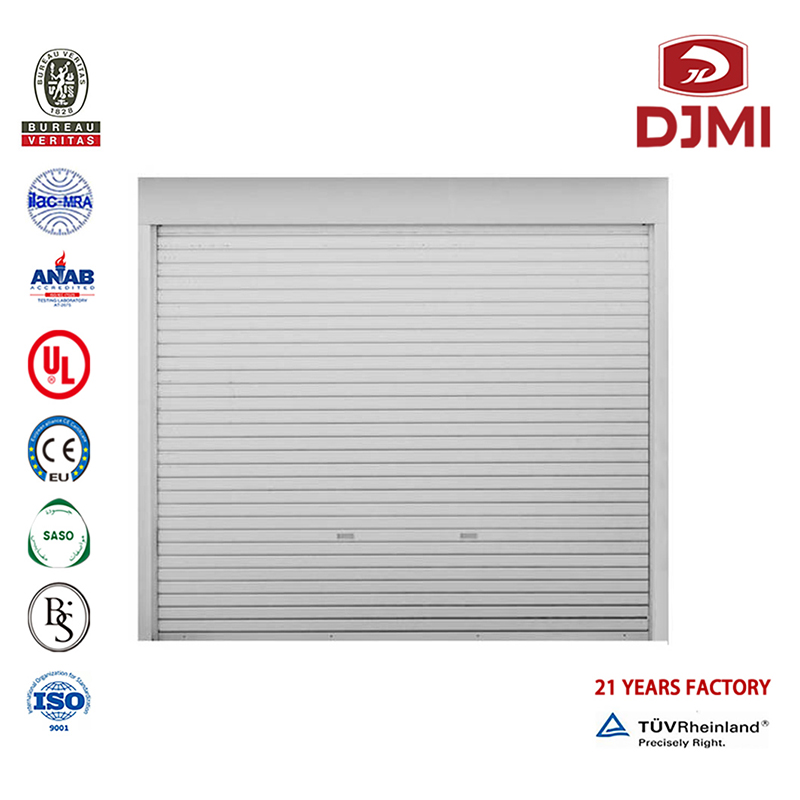 Gloednieuwe industriële deuren met Pu 8X7 Garage Deur Warm Verkopen van goede kwaliteit Roller Shuttler Thermische isolatie Deuren Galss Garage Multifunctionele Aluminum Roller Shuter Sectional Arage Elektrische Garage Deur