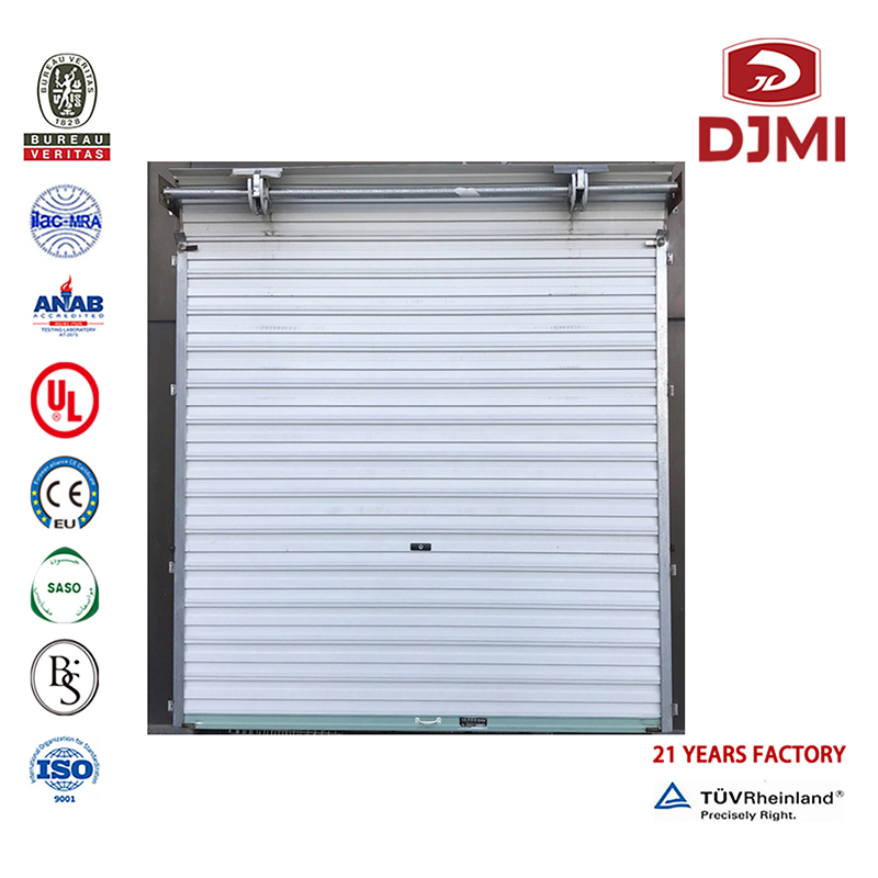 Gloednieuwe Goedkope Deur één 16X8 Garage Deur Heet Eletrische Rol aan deuren Witte Garage Deur Pas Sectionele Anti Theft Panel Garage Deur