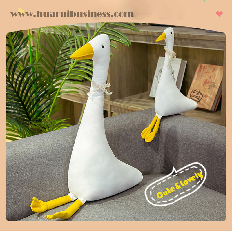 Canvas white goose toy/plush doll/home artillerie