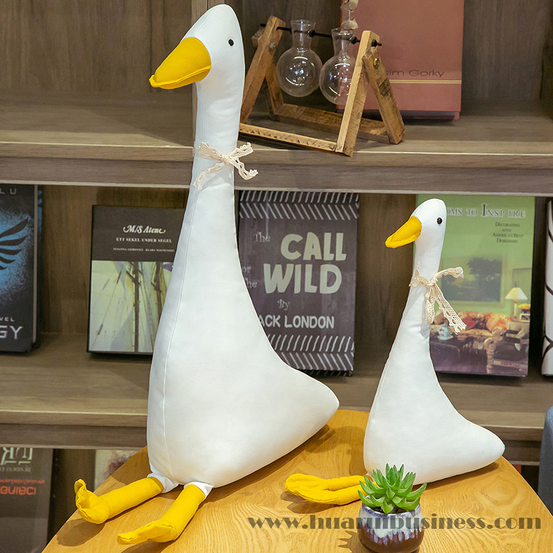 Canvas white goose toy/plush doll/home artillerie