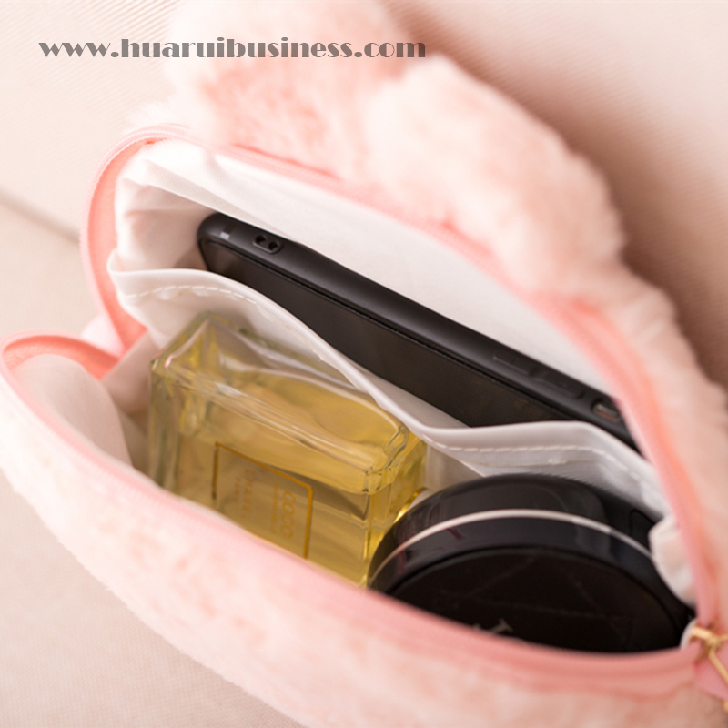 plush met EVA cosmetische tas, make-up tas, schoudertas