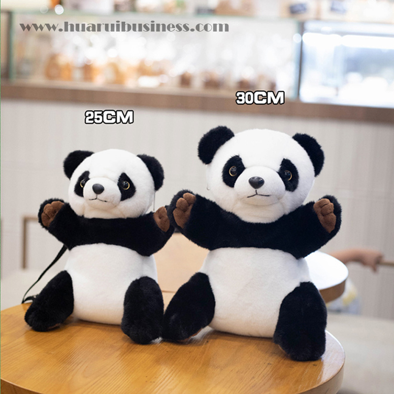 plush zachte panda rugzak, schoudertas