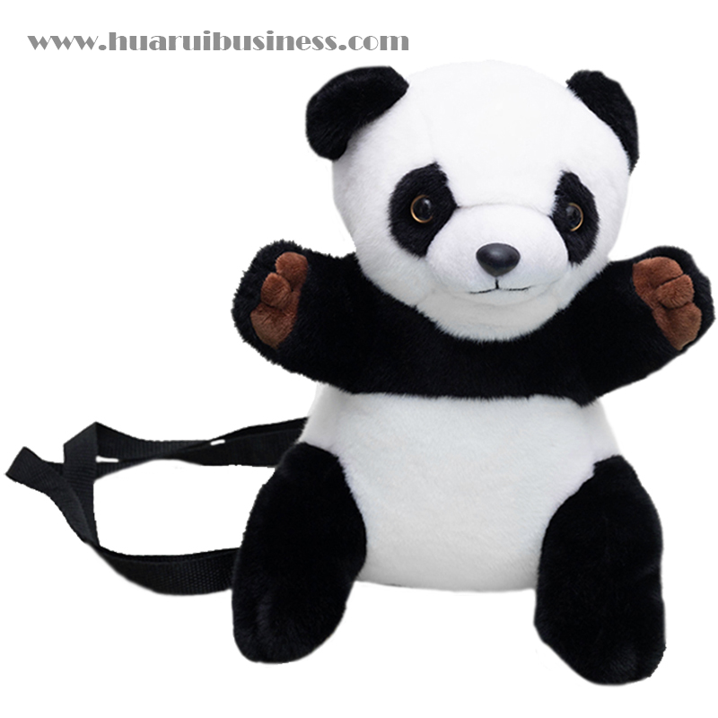 plush zachte panda rugzak, schoudertas