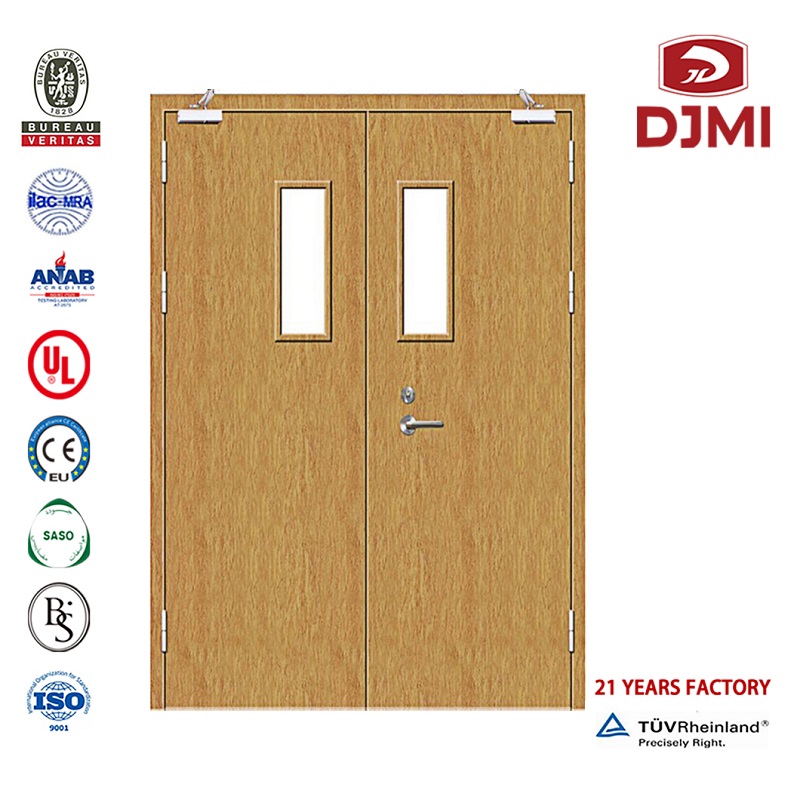 Chinese Factory Hotel Appartement Vuurbestendige Veneer Wood Design Fire Deur Prood Wood Doors Aangepaste 30 60 Minutes Rated Designs Hotel Wood Lacquer Fire Deur New Settings Us Certified Wooden Hotel 90 Min Fire Rated