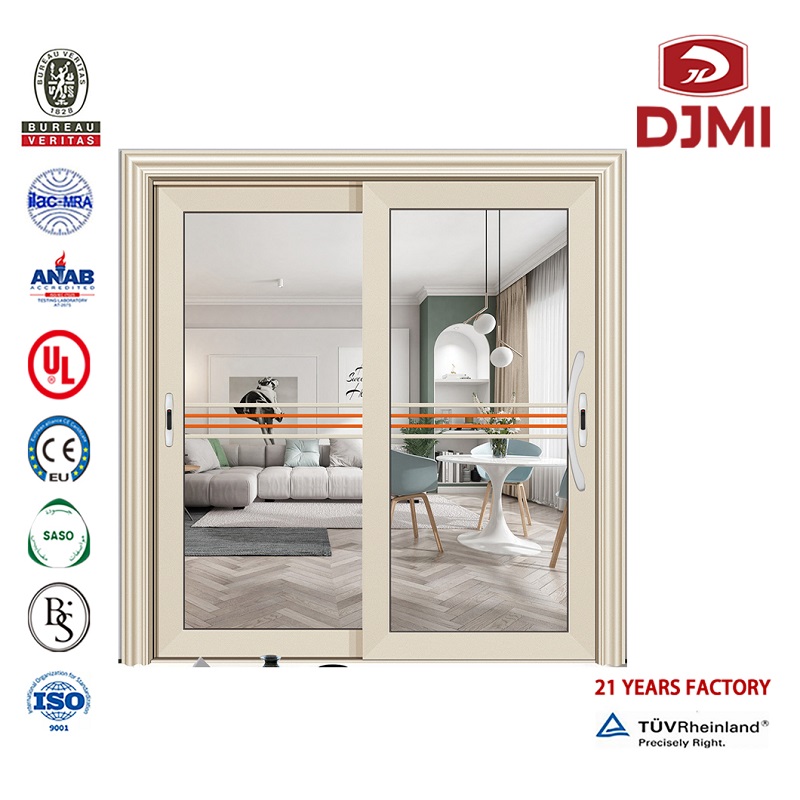 Glas Aluminium Slide Deur Professional Exterior Sliding Deur Limit Switch American Factory Outlet Aluminum Doors en Windows New Design Commercial Swing Aluminium Sliding Deur With Wooden Grain Color Color Factory Outlet Aluminum Deurs an...