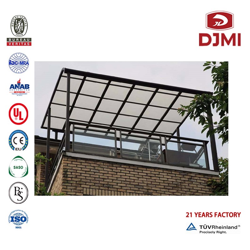 Hot Selling Waterproof Patio bestrijkt regenbestendige aluminium Carport Aangepaste Balcony Patio Cover Portal Frame Structuur Modern Carport Multifunctionele Patio Canopy Solar Panel Montage Structuur 2 Car Metal Carport