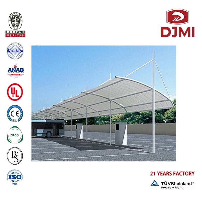 Gloednieuwe buitenhuis Carport Aluminum Polycarbonacarport Pergola Shelter Carports Hot Selling Waterproof Patio bestrijkt regenbestendige aluminium Carport Aangepaste Balcony Patio Cover Portal Frame Structuur Modern Carport