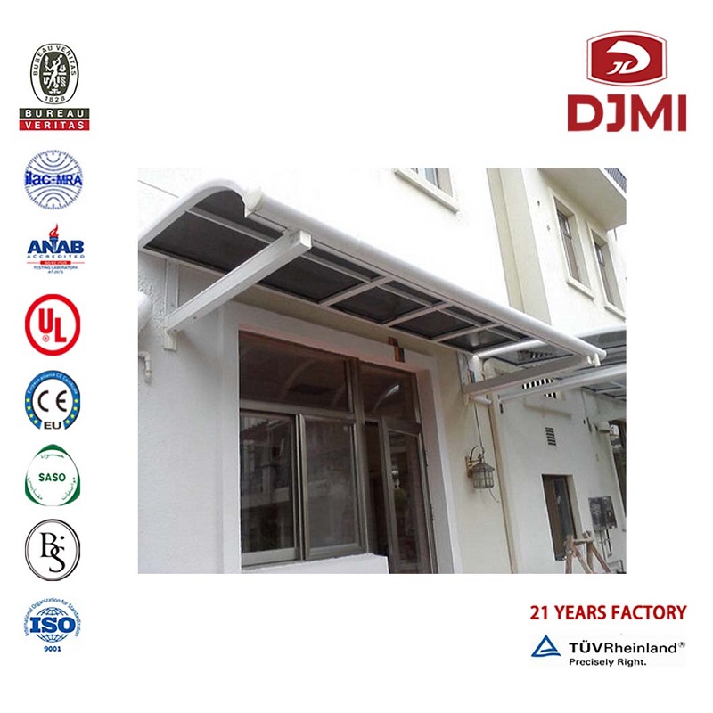 Gloednieuwe Polycarbonaat Front Door Window Awning Patio Roof Aluminium Sunshing Carport Hot Selling Front Door Window Een Modern Tent Sunshing Carport Aangepaste Garage Carport voor Park