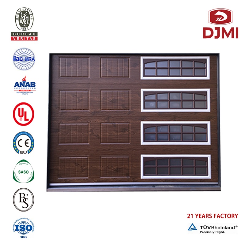 Gloednieuwe stalen afdekking met Pu Automatic Best Quality Garage Deur Hot Selling Automatical Sectional 50Mm Beautiful Appearance Garage Deur Customize Factory Price Opent Garage Sectional Overhead Deur