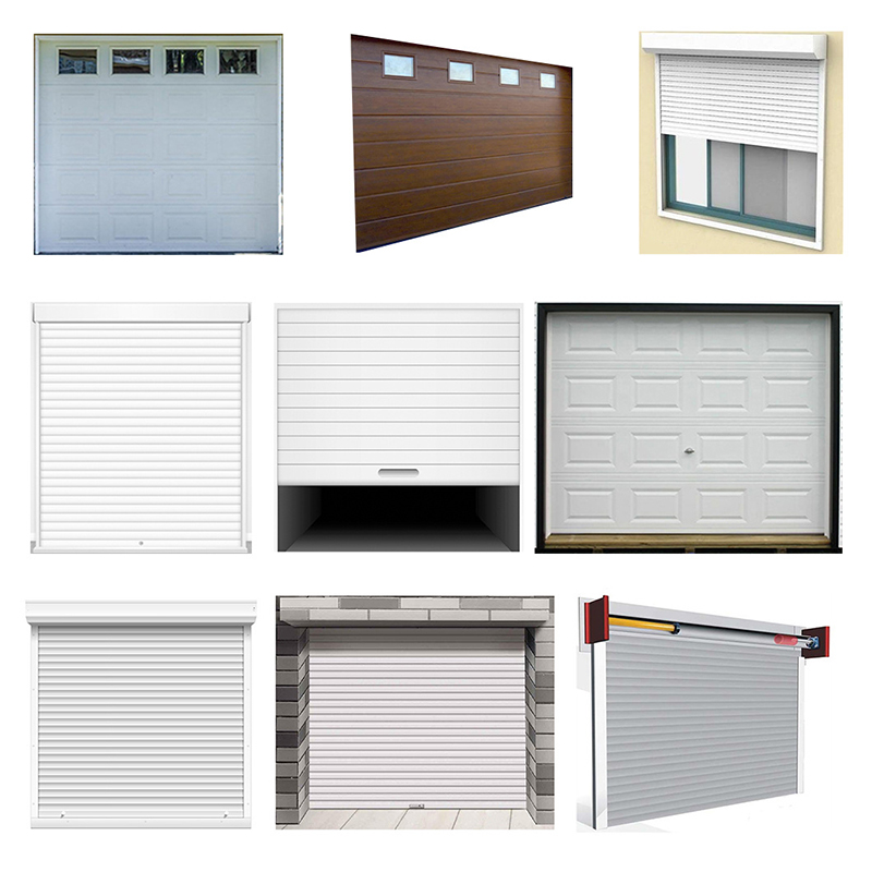 Gloednieuwe afdelingshoofd Rol de glazen garage deur warm 5 panel exterior Bovenhoofd Zwarte Aluminum Garage Deur Multifunctionele Steel Sectional Wood Grain Deuren Beledigde Garage Deur