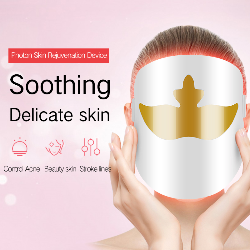 Fabricage Supply LED PDT Schoonheidsmasker Smart Lifting Renewal Facial Mask Magnetische Therapie Gezichtsmasker Draagbare Leeftijd-Anti Face Tool
