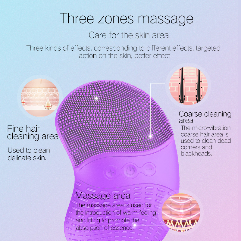 Gezichts- en lichaamsborstel spa reiniging systeem elektrische exfoliërende gezichtsreiniger borstel