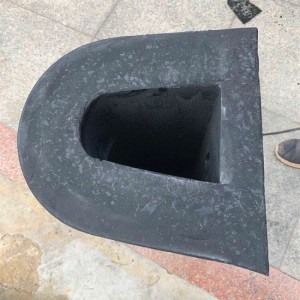 Semi-circulaire Vorm Defensa Marina haven rubberen bumper bumper van een rechthoekig spatbord