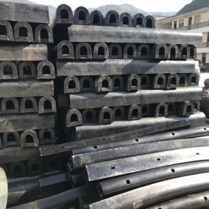 Semi-circulaire Vorm Defensa Marina haven rubberen bumper bumper van een rechthoekig spatbord