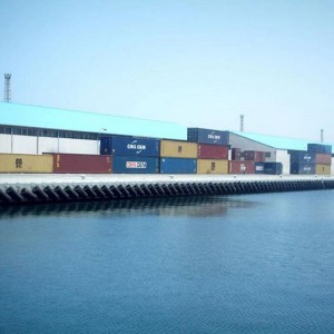 Mariene, holle, rubberen bumper van de dokcilinder, rubberen bumper