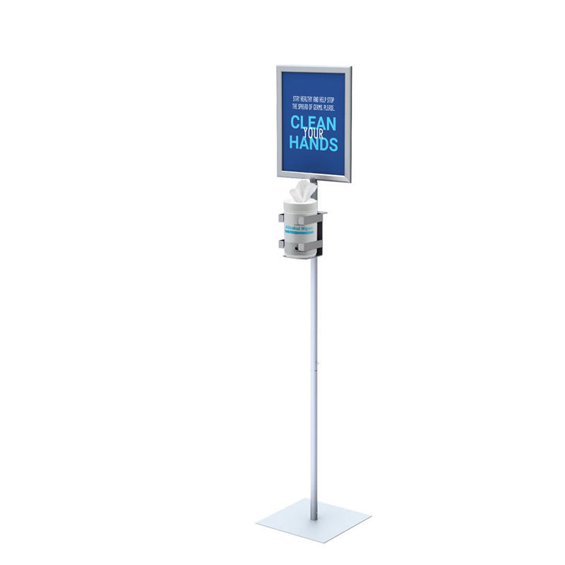 TMJ708 Wholesale Fashion Design Metal Hand Sanitizer Dister Dispensator Rack Display