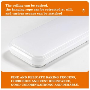 4FT LED Commerciële wikkeling Shop Light Fixture 60W Low Bay Linear Flushmount Office Ceiling [4 lamp 32W Fluorescent Equivalente] 5000K Daglicht wit ETL-lijst