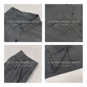 Losse-fitting design Minimalistische stijlvolle Casual Solid Color Printed color katoen en linnen oversized custom 15609 Shirt Dresses