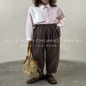 Losse damesbroek die op maat is gemaakt voor elke gelegenheid, meest comfortabele casual stijl katoenen linnen op maat 11713 Stijlvolle en losse broek