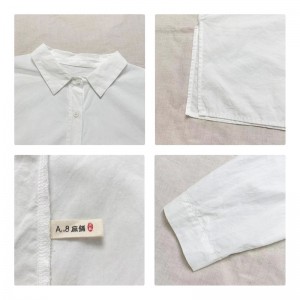 Losse-fitting design Minimalistische stijlvolle Casual Solid Color Striped Checked oversized custom 17832 Losse Shirt