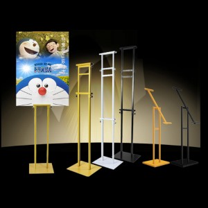 TMJ POP 010 zilver zwart sokkel bord poster display houder stand reclame led menu bord