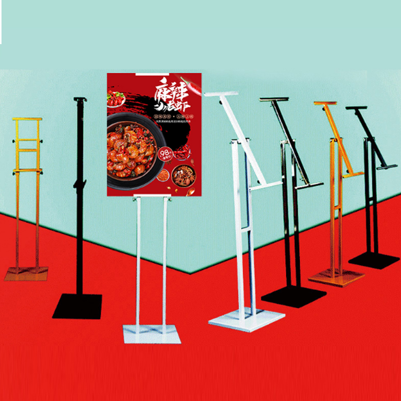 TMJ POP 010 zilver zwart sokkel bord poster display houder stand reclame led menu bord
