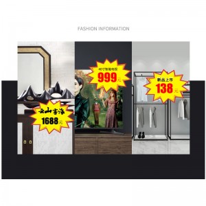 TMJ PP-718 Supermarkt Poster voor retail Store wholesale Handschrift Papier PRICE TAG custom Label Sticker Card Burst Sign pop